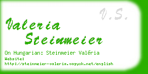 valeria steinmeier business card